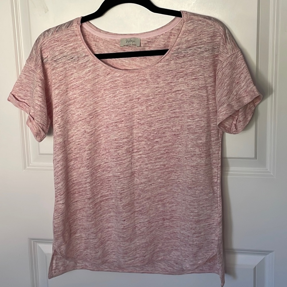 Wrap London Pink Linen Tee 6